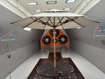 wind tunnel umbrella test extreme conditions
