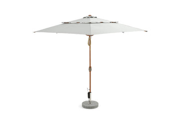 Alizé 7.5 x 7.5 ft. Barbados Wood Grain Umbrella with Built-In Fans