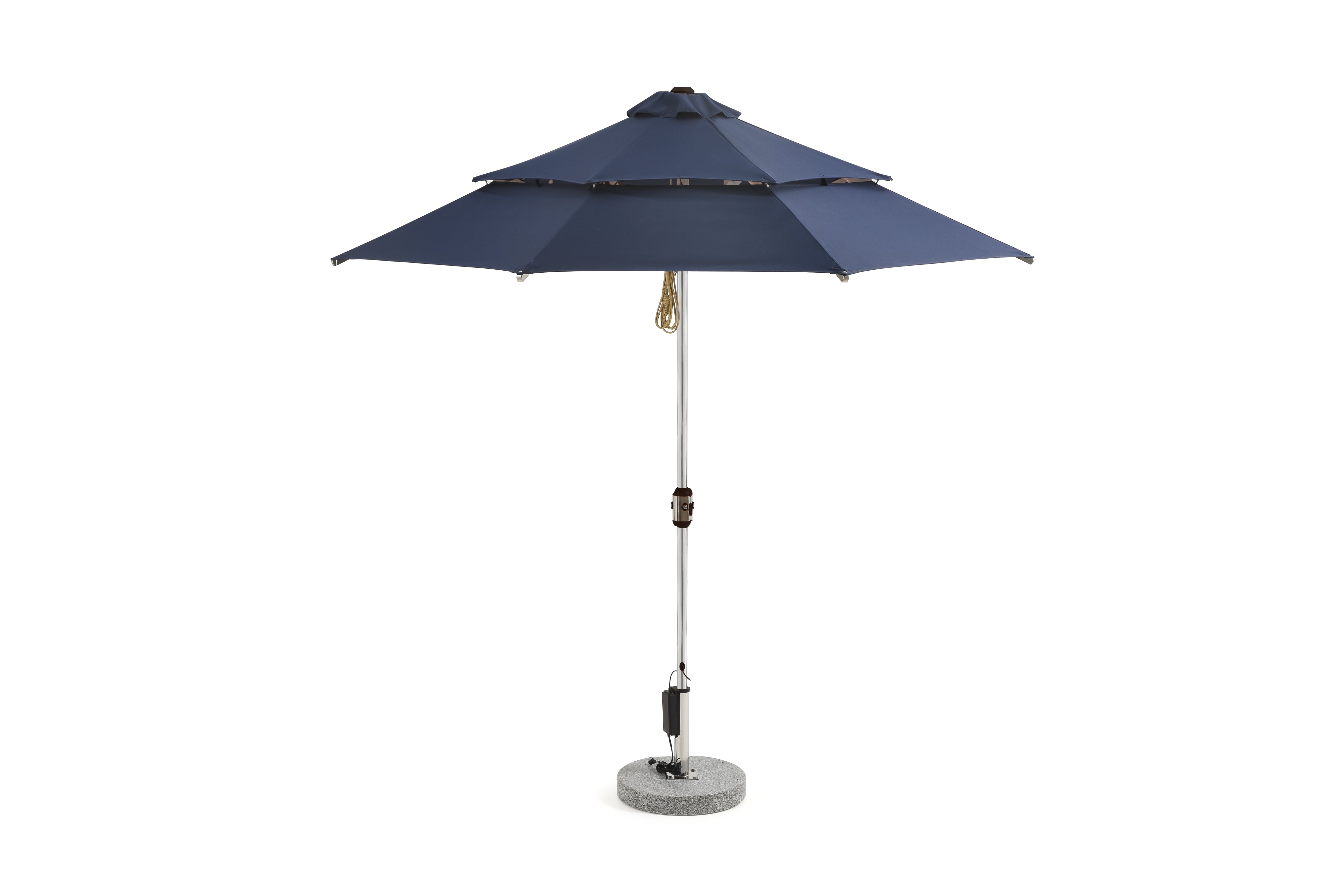 Alizé St. Martin 9 ft. Umbrella with Built-In Fans